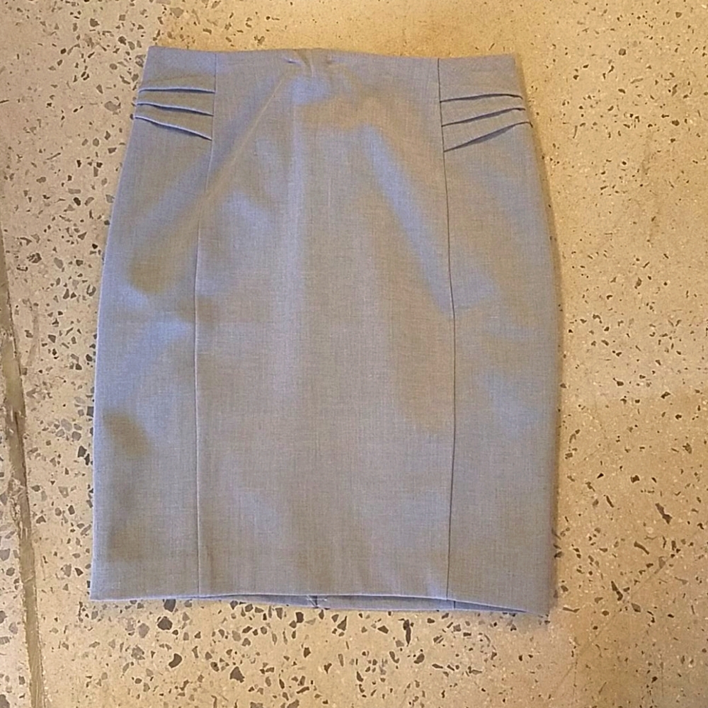 Express gray zipper back with rouche detai…